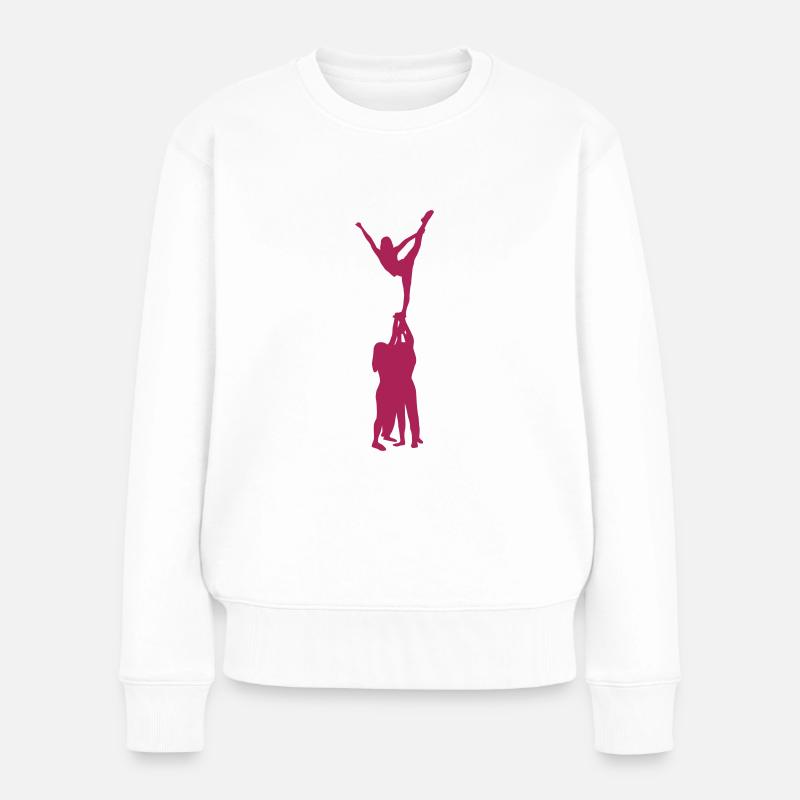 Cheerleading, Cheerleader - Frauen Premium Bio Pullover - Weiß