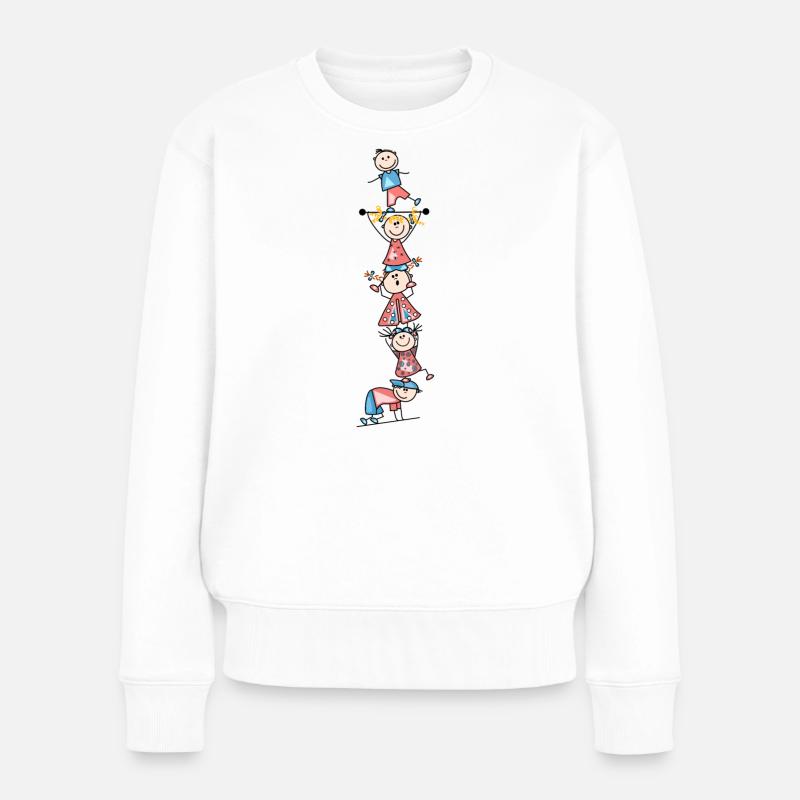 enfants - Pull Premium bio Femme - blanc
