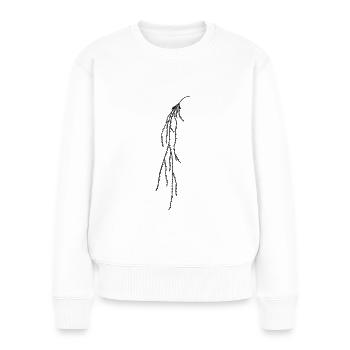 Hanging plant - Frauen Premium Bio Pullover - Weiß - Vorne - Julia (174cm)