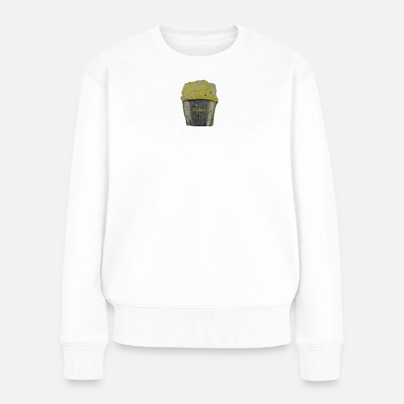 Modern Kunstwerk Milano - Frauen Premium Bio Pullover - Weiß