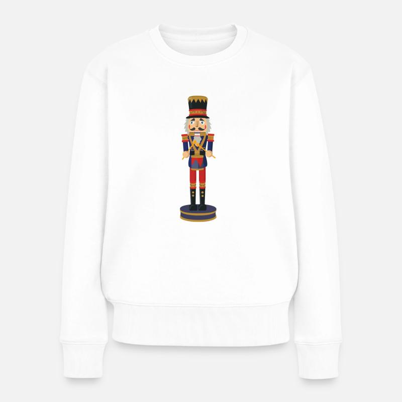 nussknacker nutcracker weihnachten christmas santa - Frauen Premium Bio Pullover - Weiß