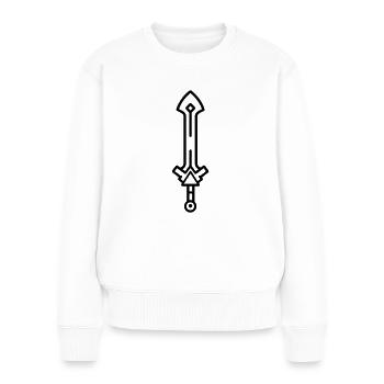 sword - Women's Premium Organic Jumper - white - Front - Julia (174cm)