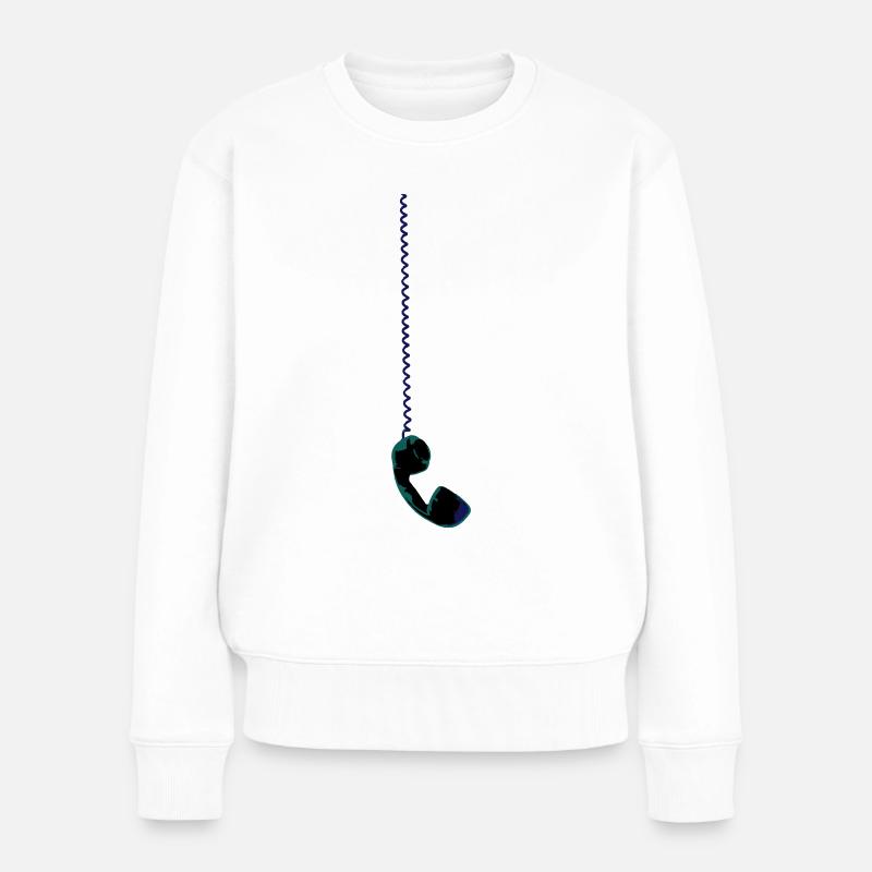 téléphone - Pull Premium bio Femme - blanc