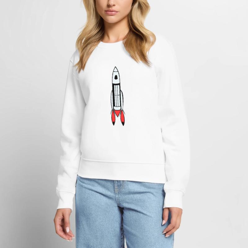 Spacecraft Rocket Space Space Flight Vector Women's Premium Organic Jumper
