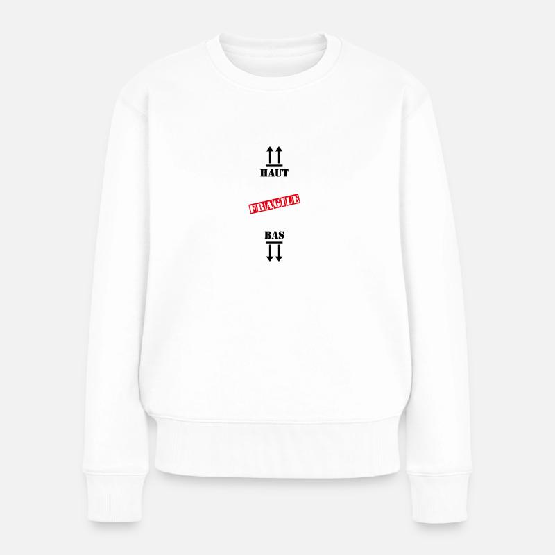 haut bas - Pull Premium bio Femme - blanc