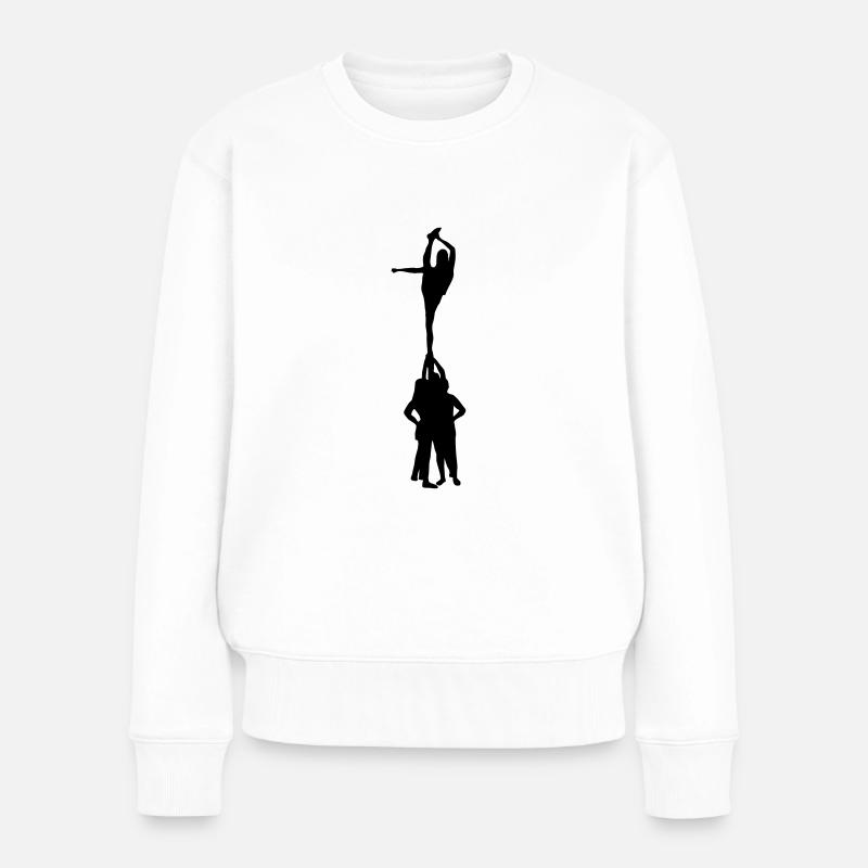 Cheerleading, Cheerleader - Frauen Premium Bio Pullover - Weiß