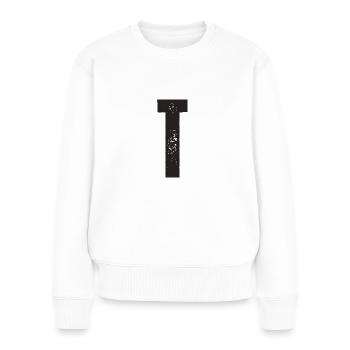 T - Frauen Premium Bio Pullover - Weiß - Vorne - Julia (174cm)