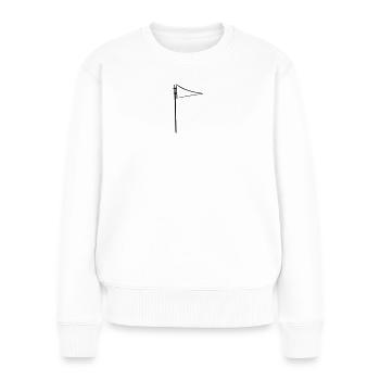 Flaggen Zeichnung: Einfache Vektor-Illustrationen - Frauen Premium Bio Pullover - Weiß - Vorne - Julia (174cm)