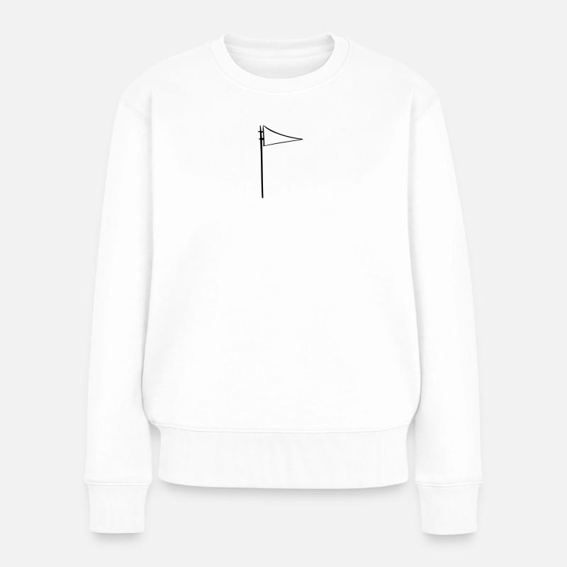 Flags Drawing: Simple Vector Illustrations - Women's Premium Organic Jumper - white