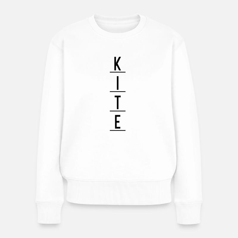 KITE - Frauen Premium Bio Pullover - Weiß