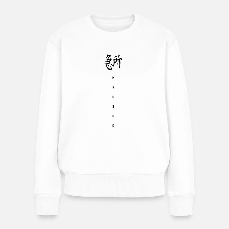 Kyusho Symbol - Frauen Premium Bio Pullover - Weiß