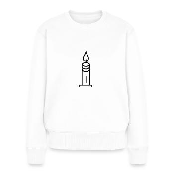 Bougie - Pull Premium bio Femme - blanc - Devant - Julia (174cm)