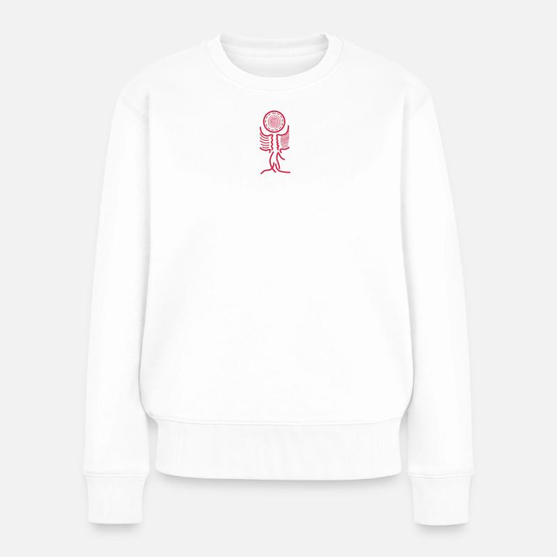 Kreation Alifuru - Frauen Premium Bio Pullover - Weiß