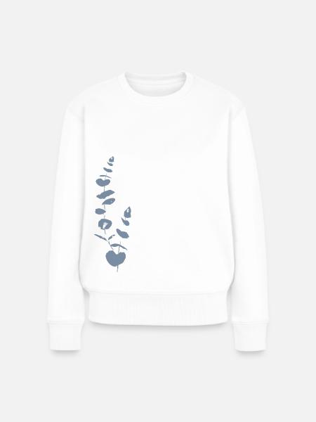 Eukalyptus - Frauen Premium Bio Pullover - Weiß