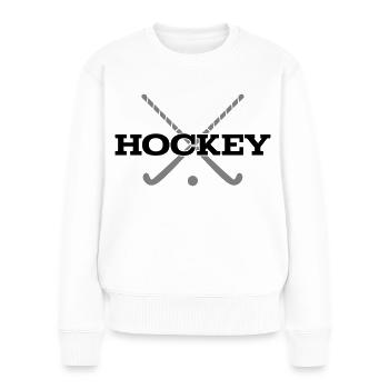 Hockey Emblem Color Changing - Women's Premium Organic Jumper - white - Front - Julia (174cm)