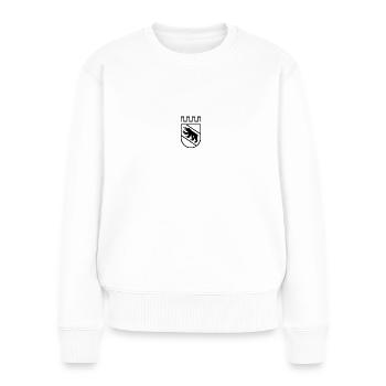 Ville de Berne - Pull Premium bio Femme - blanc - Devant - Julia (174cm)