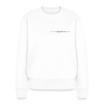 Deadline - Frauen Premium Bio Pullover - Weiß - Vorne - Julia (174cm)