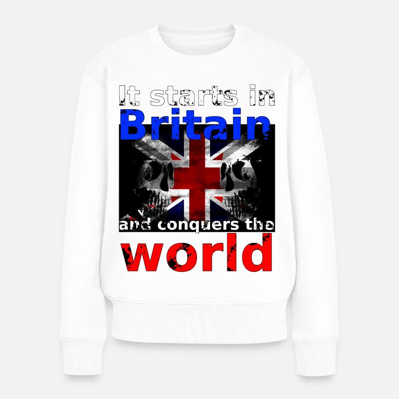 Britain - Women's Premium Organic Jumper - white