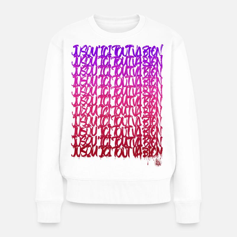 Jusqu'ici tout va bien - Pull Premium bio Femme - blanc