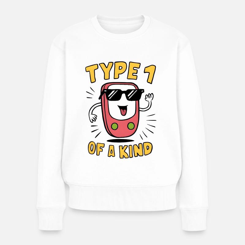 Type 1 of a Kind - Frauen Premium Bio Pullover - Weiß