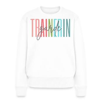Trainerin Garde Gardetrainerin Geschenk - Frauen Premium Bio Pullover - Weiß - Vorne - Julia (174cm)