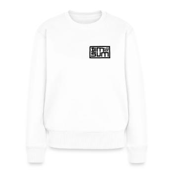 DIM SUM Amoureux - Pull Premium bio Femme - blanc - Devant - Julia (174cm)