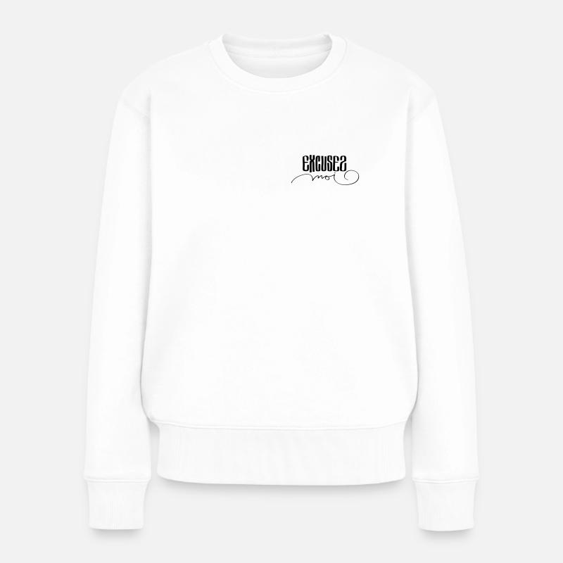 Excusez moi - Women's Premium Organic Jumper - white