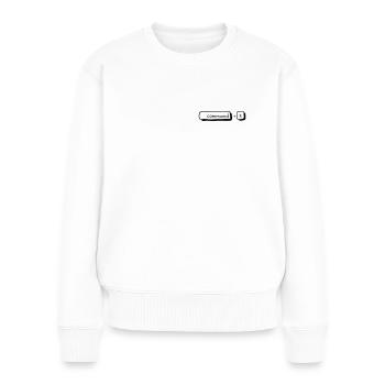 commande + Z - Pull Premium bio Femme - blanc - Devant - Julia (174cm)
