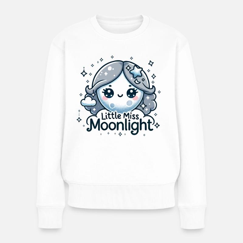 Little Miss Moonlight - Frauen Premium Bio Pullover - Weiß