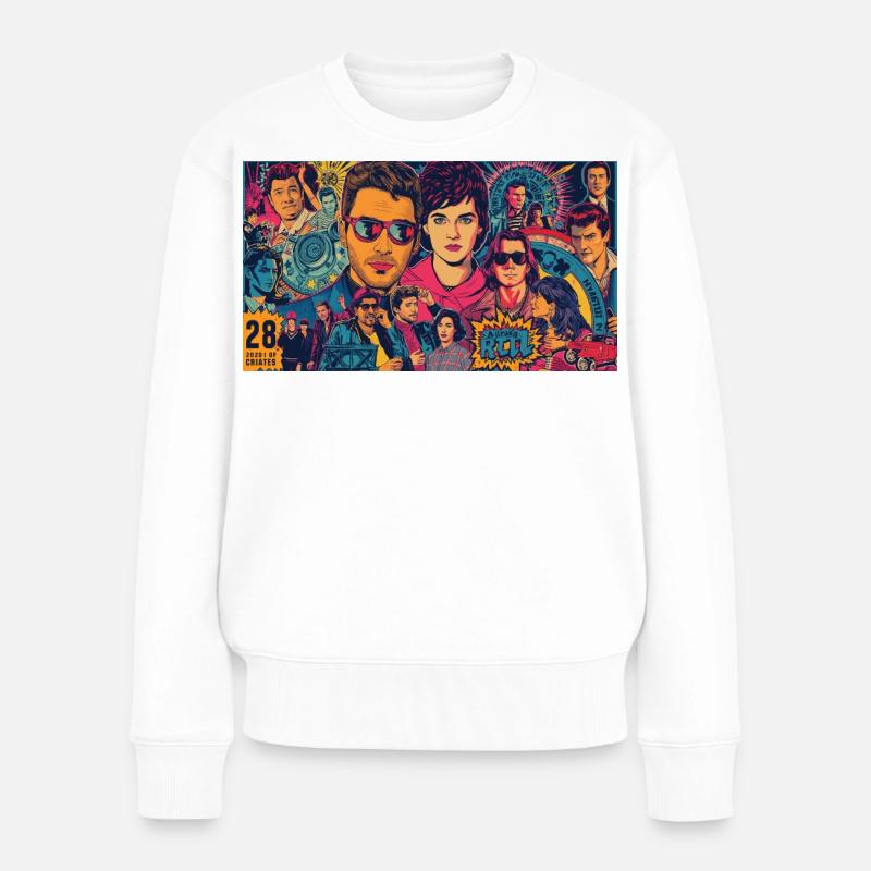 Icônes pop - Pull Premium bio Femme - blanc