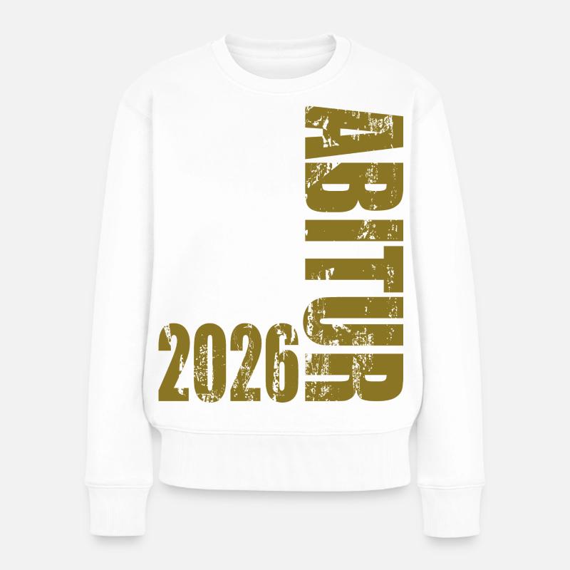 Abitur 2026 - Pull Premium bio Femme - blanc