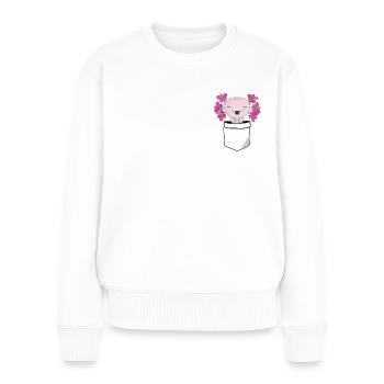 Axolotl - Pull Premium bio Femme - blanc - Devant - Julia (174cm)