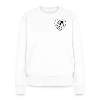 Die Braut - Frauen Premium Bio Pullover - Weiß - Vorne - Julia (174cm)