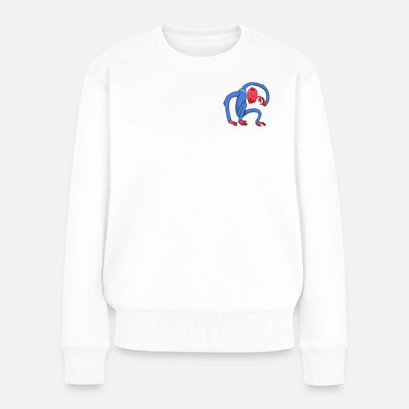 Thinking Monkey - Women's Premium Organic Jumper - white