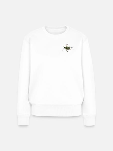 Goldlaufkäfer - Frauen Premium Bio Pullover - Weiß