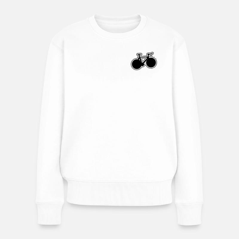 Patch VÉLO DE PISTE - Pull Premium bio Femme - blanc