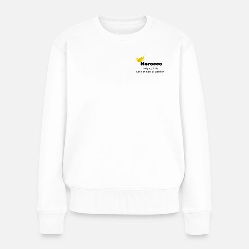 Marokko - Frauen Premium Bio Pullover - Weiß