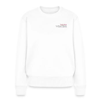 Leck Eier - Frauen Premium Bio Pullover - Weiß - Vorne - Julia (174cm)