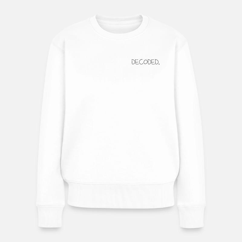 Decoded - Frauen Premium Bio Pullover - Weiß