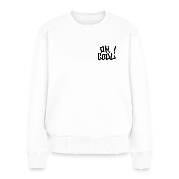 OK COOL - Pull Premium bio Femme - blanc - Devant - Julia (174cm)