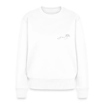 Dune & Sunset - Frauen Premium Bio Pullover - Weiß - Vorne - Julia (174cm)