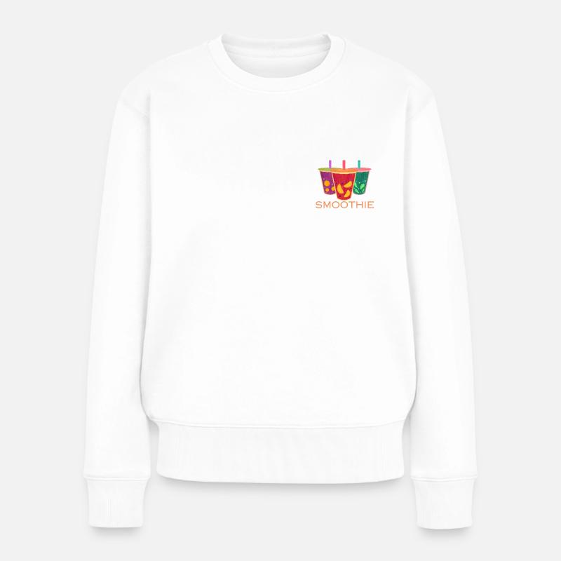 SMOOTHIE - Frauen Premium Bio Pullover - Weiß