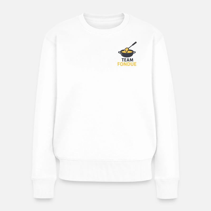 Team-Fondue - Frauen Premium Bio Pullover - Weiß