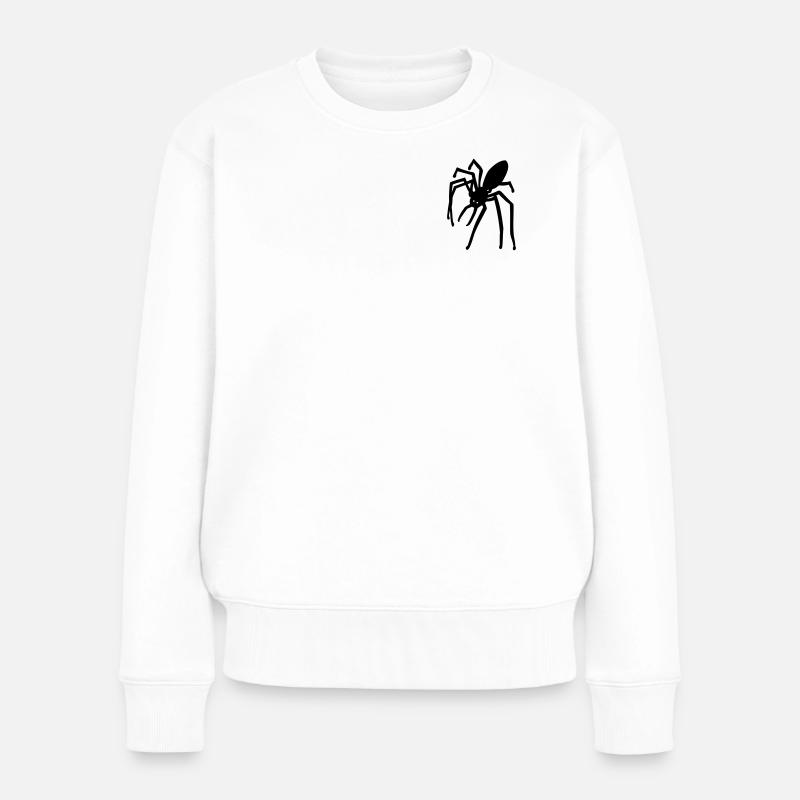 Spinne - Frauen Premium Bio Pullover - Weiß
