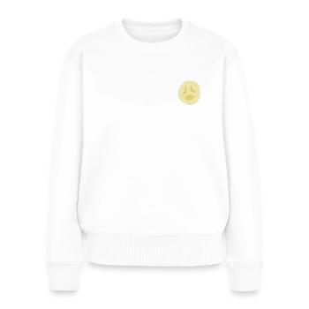 Fruits - Banane - Pull Premium bio Femme - blanc - Devant - Julia (174cm)
