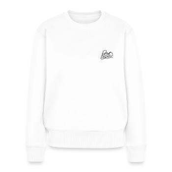 Happy Grapes - Frauen Premium Bio Pullover - Weiß - Vorne - Julia (174cm)