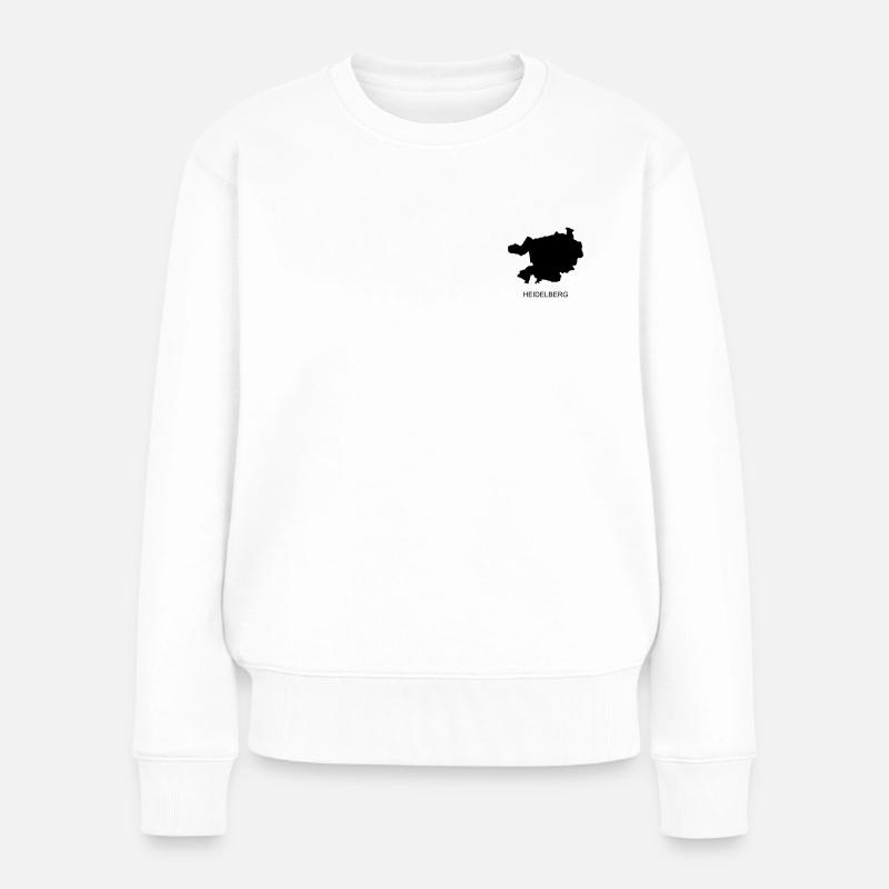 Heidelberg - Frauen Premium Bio Pullover - Weiß