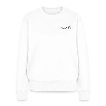 Mama ist die Nummer 1! - Frauen Premium Bio Pullover - Weiß - Vorne - Julia (174cm)