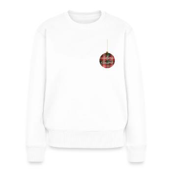 Noël - Cadeau de Noël - Pull Premium bio Femme - blanc - Devant - Julia (174cm)