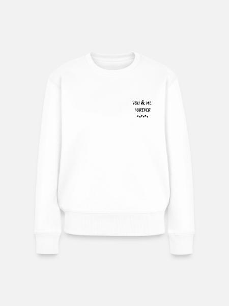 youandmeforever - Frauen Premium Bio Pullover - Weiß